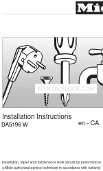 Miele DA 5196 W EXT Руководство по установке