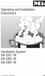 Miele DA 5381 W Operating and Manual de funcionamiento e instalación