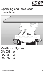 Miele DA 5391 W Instructions d'utilisation et d'installation