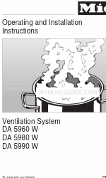 Miele DA 5990 W EXT Operating And Installation Instructions