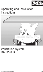 Miele DA 6290 D Инструкции по эксплуатации и установке