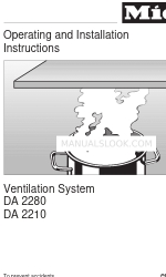 Miele DA2280 Operating And Installation Instructions