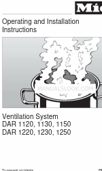 Miele DAR 1120 Operating And Installation Instructions