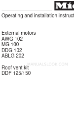 Miele DDG 102 Operating And Installation Instructions