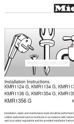 Miele KMR1356 G Installation Instruction