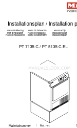 Miele PT 5135 C EL План інсталяції