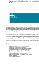 HP 124708-001 1850 Manuale di risoluzione dei problemi