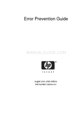 HP 153636-001 - NeoServer - 150 Manual de prevenção de erros