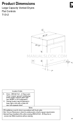 Miele T 1322C CONDENSER DRYER Dimensions du produit