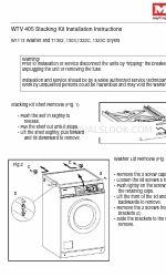 Miele T 1322C CONDENSER DRYER 설치 지침