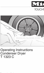 Miele T 1323C CONDENSER DRYER Інструкція з експлуатації Посібник з експлуатації