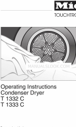 Miele T 1332C CONDENSER DRYER Manual de Instruções