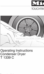 Miele T 1339CI  CONDENSER - OPERATING Manual de Instruções