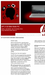 HP 2133 Mini-Note PC Folleto y especificaciones