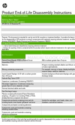 HP 280 G1 ST Business Product End-Of-Life Disassembly Instructions