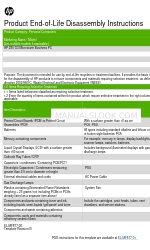 HP 280 G3 Microtower Business Product End-Of-Life Disassembly Instructions