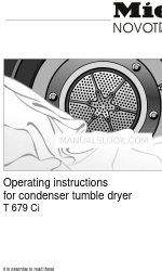 Miele T 679 Ci Operating Instructions Manual