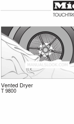 Miele T 9800  VENT ED DRYER - OPERATING AND Manual del usuario