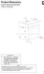 Miele T1415 SS Dimensi Produk