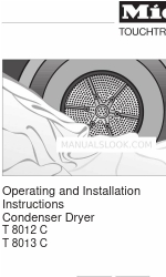 Miele T8012C Instrucciones de uso e instalación