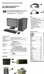 HP 6080 - Pro Microtower PC Illustrierte Teile- und Servicekarte