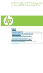 HP 6930p - EliteBook - Core 2 Duo 2.8 GHz Setup And Configuration Manual