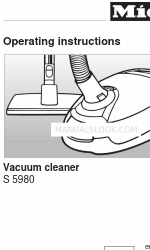 Miele Capricorn S5980 Operating Instructions Manual