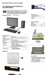 HP 8000f - Elite Ultra-slim Desktop PC Mappa illustrata dei ricambi e dell'assistenza