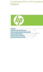 HP 8710w - HP Mobile Workstation Kurulum Kılavuzu