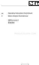 Miele Electro SEB 217 Інструкція з експлуатації Посібник з експлуатації