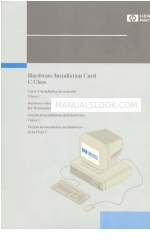 HP 9000 C Class Manual de instalação do hardware