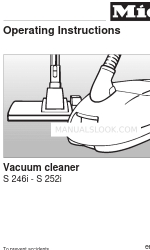 Miele S 247i Operating Instructions Manual