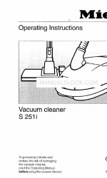 Miele S 251i Operating Instructions Manual