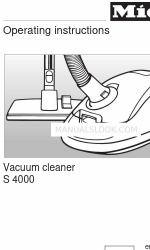 Miele S 4000 Інструкція з експлуатації Посібник з експлуатації
