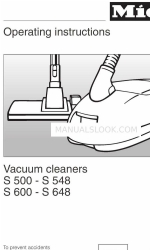 Miele S 500 - S 548 Manual de instrucciones