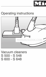 Miele S 500 Series Manuale di istruzioni per l'uso