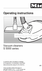 Miele S 5000 series Manual de Instruções