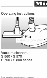 Miele S 700 Series Manual de instrucciones