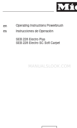 Miele SEB 228 Electro SC SoftCarpet Gebruiksaanwijzing