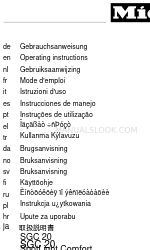 Miele SpotLight Comfort SGC 20 Gebruiksaanwijzing