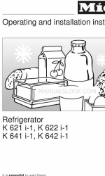 Miele K 641 i-1 Instrucciones de uso e instalación