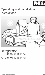 Miele K1811VI Instrukcja obsługi i instalacji