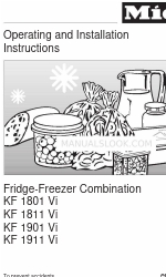 Miele KF1811SF 操作およびインストール手順