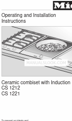 Miele CS 1212 Betriebs- und Installationsanleitung