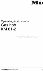 Miele GAS KM 81-2 Manual de Instruções