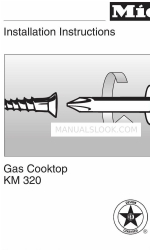 Miele KM 320 Installation Instructions Manual