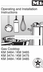 Miele KM 3474 Инструкции по эксплуатации и установке