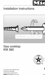 Miele KM 360 Руководство по установке