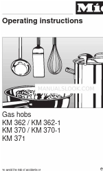 Miele KM 362 G Інструкція з експлуатації Посібник з експлуатації