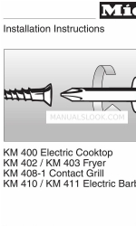 Miele KM 400 取付説明書